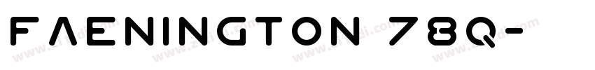 Faenington 78Q字体转换